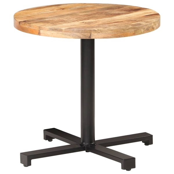 vidaXL Cafébord runt Ø80x75 cm grovt mangoträ Brun