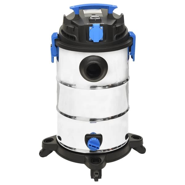 vidaXL Våt- och torrdammsugare 1200 W 30 L silver Silver