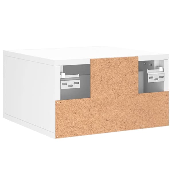 vidaXL Väggmonterade sängbord 2 st vit 35x35x20 cm Vit