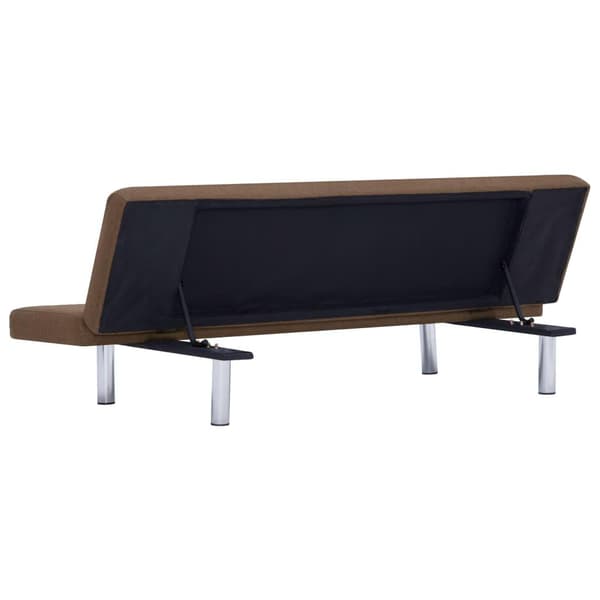 vidaXL Bäddsoffa brun polyester Brun