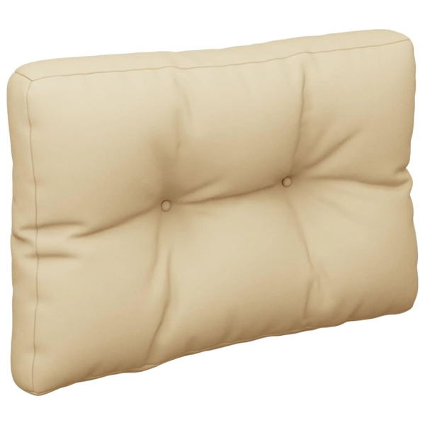 vidaXL Palldyna beige 50x40x12 cm tyg Beige