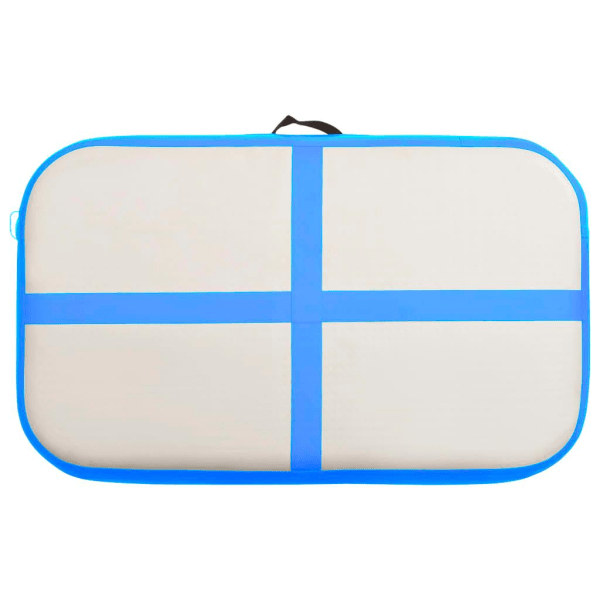 vidaXL Uppblåsbar gymnastikmatta med pump 60x100x15 cm PVC blå Blå