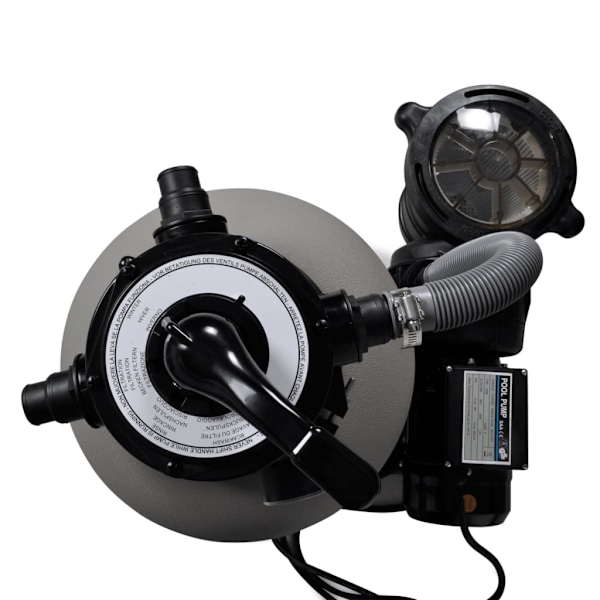 vidaXL Sandfilterpump 18000L/h Grå