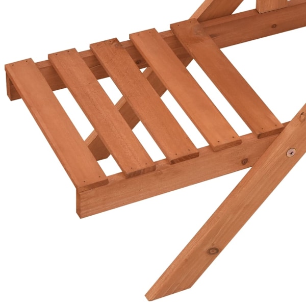 vidaXL Växtställ 83x25x132 cm granträ Orange