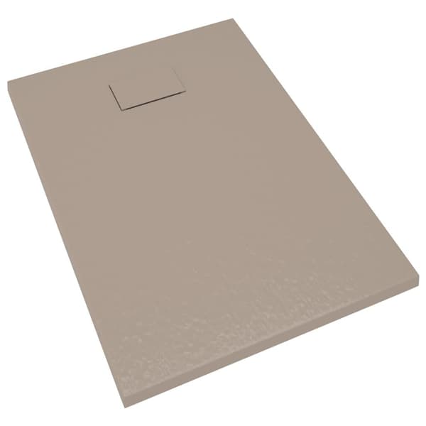 vidaXL Duschkar SMC brun 100x70 cm Brun