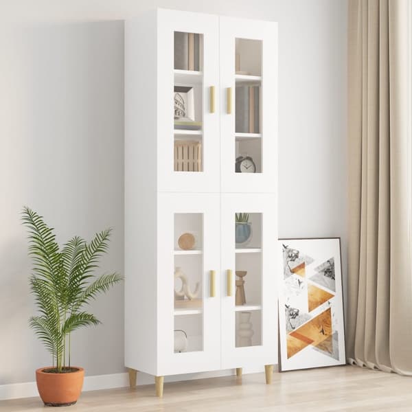 vidaXL Väggskåp vit 69,5x34x90 cm Vit