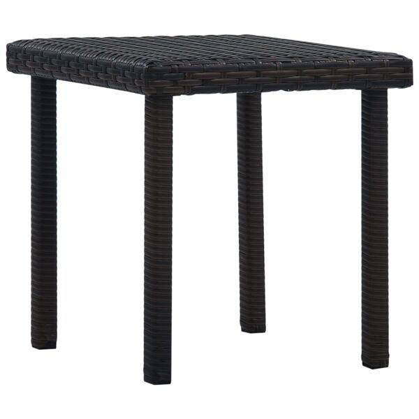 vidaXL Trädgårdsbord brun 40x40x40 cm konstrotting Brun