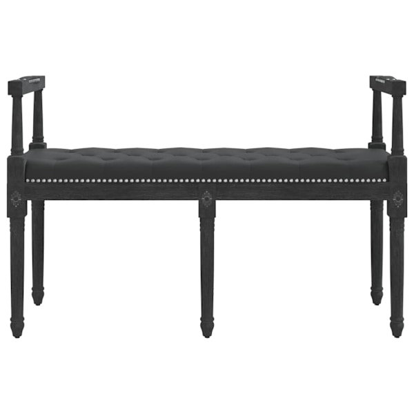 vidaXL Bänk svart 110x40x70 cm sammet Svart