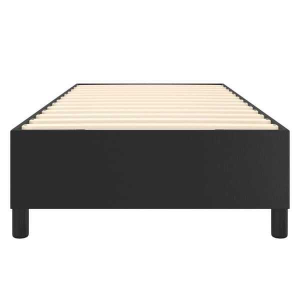 vidaXL Ramsäng svart 100x200 cm konstläder Svart