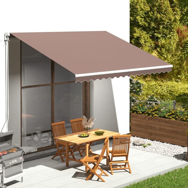 vidaXL Markisväv brun 4x3 m Brun