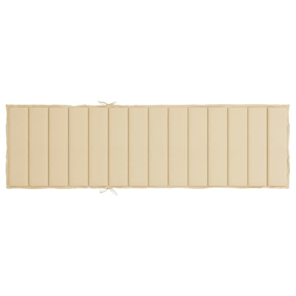 vidaXL Solsängsdynor Oxford tyg (100% polyester) Beige Beige