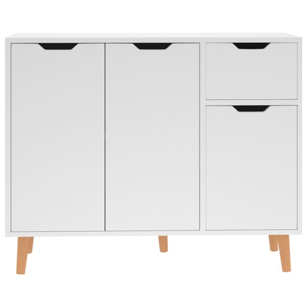 vidaXL Skänk vit 90x30x72 cm konstruerat trä Vit