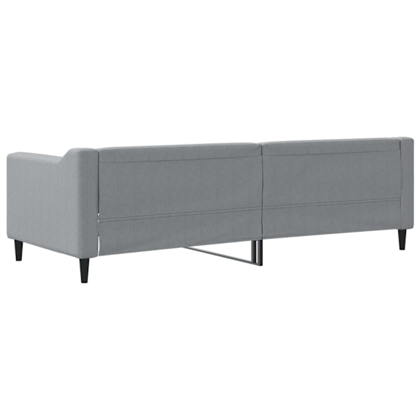 vidaXL Dagbädd ljusgrå 80x200 cm tyg Grå