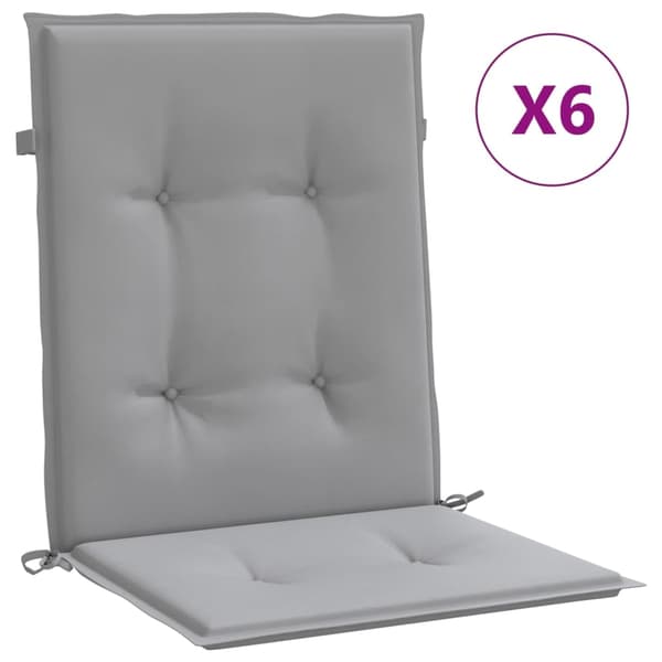 vidaXL Trädgårdsstolsdynor Grå 100 x 50 x 3 cm grå