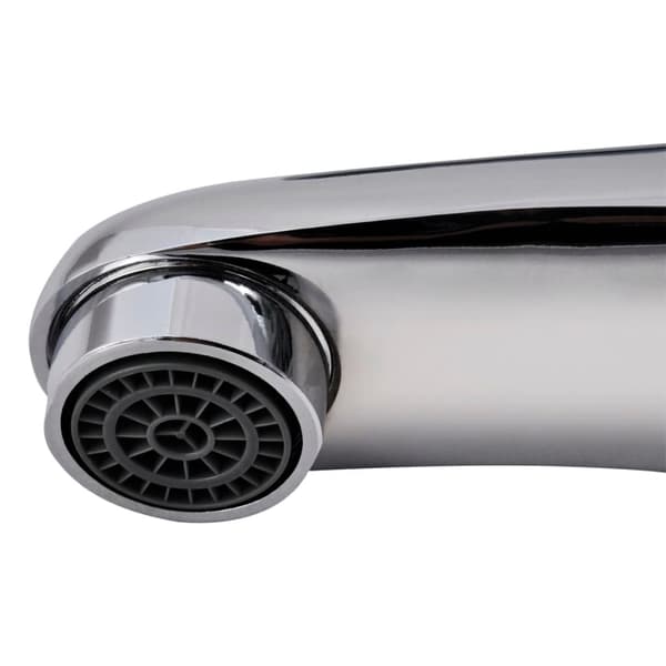 vidaXL Tvättställsblandare krom Silver
