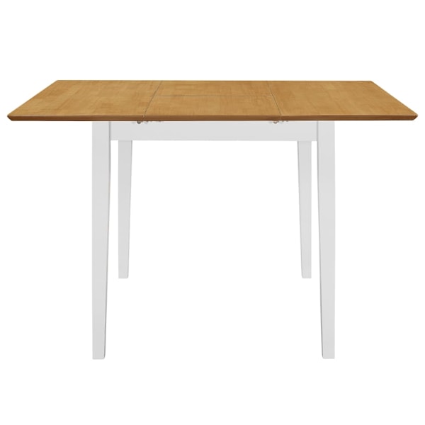 vidaXL Utdragbart matbord (80-120)x80x74 cm vit MDF Vit
