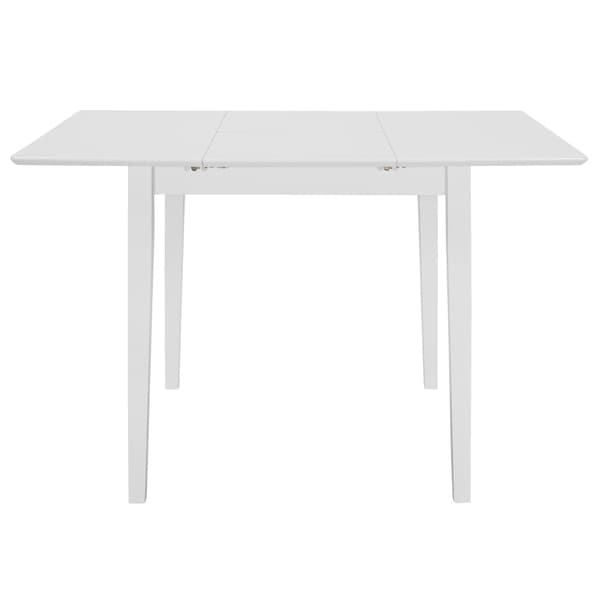 vidaXL Utdragbart matbord (80-120)x80x74 cm vit MDF Vit