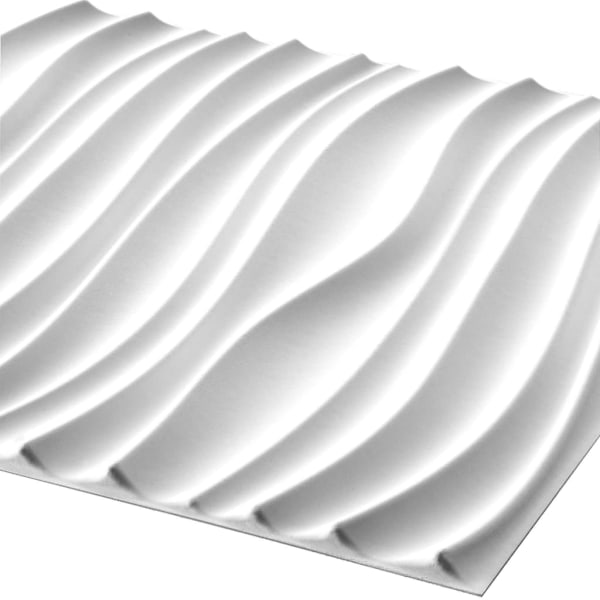 WallArt Väggpanel 3D Maxwell 12 st GA-WA22 Vit
