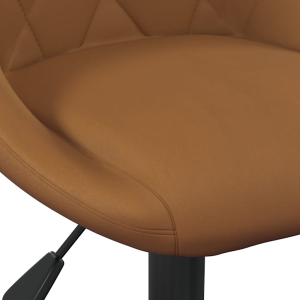vidaXL Matstol brun sammet Brun