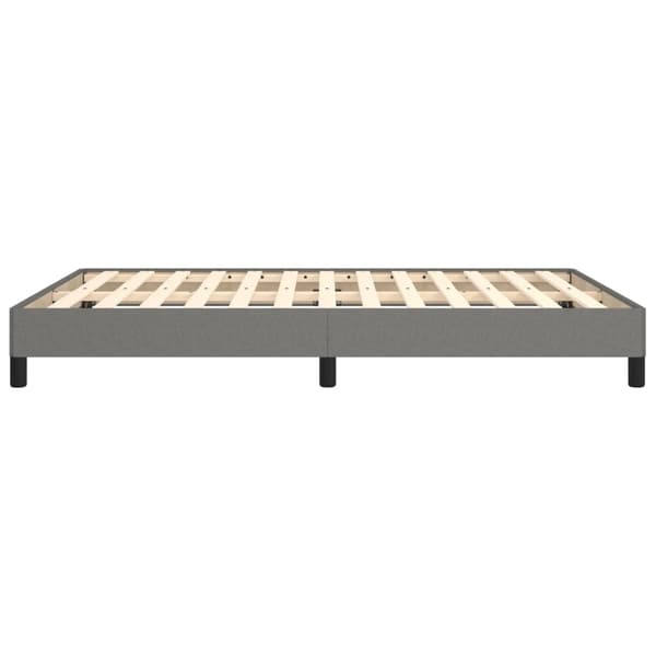 vidaXL Sängram mörkgrå 140x190 cm tyg Grå