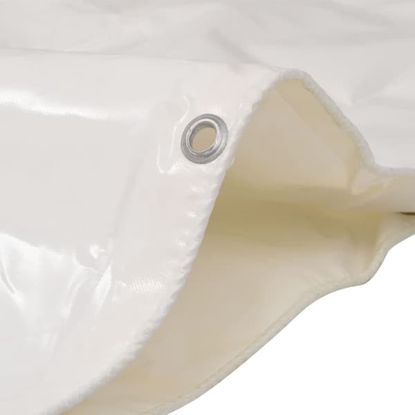 vidaXL Presenning 650 g/m² 4x4 m vit Vit