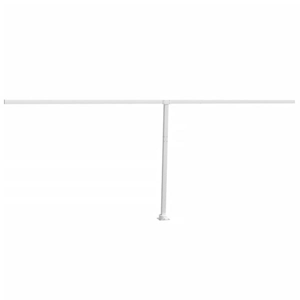 vidaXL Markisstolpar set vit 600x245 cm järn White