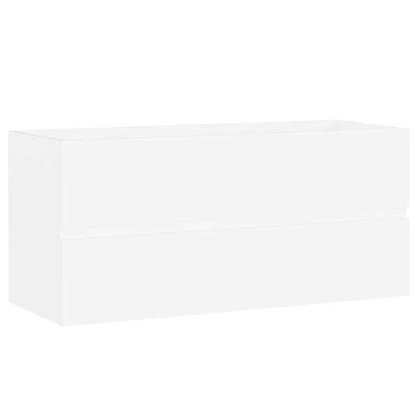 vidaXL Tvättställsskåp vit 100x38,5x45 cm spånskiva Vit