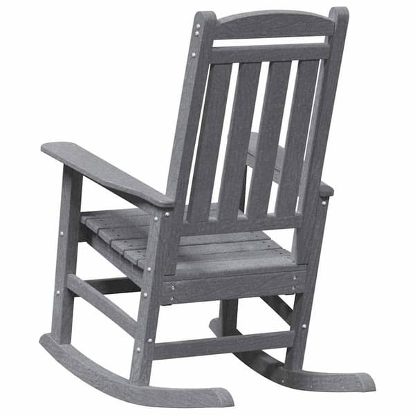 vidaXL Gungstol 2 pcs Ljusgrå 92 x 70 x 108 cm polyeten Ljusgrå