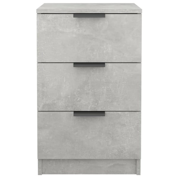 vidaXL Sängbord 2 st betonggrå 40x36x65 cm Grå