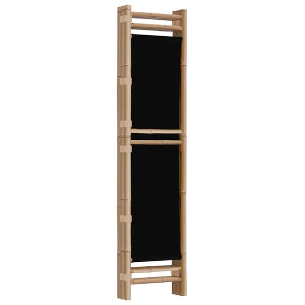 vidaXL Rumsavdelare 3 paneler hopfällbar 120 cm bambu och kanvas art