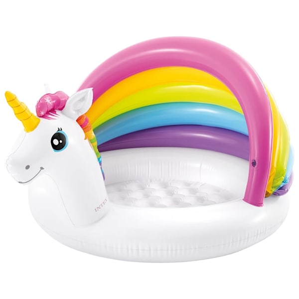 INTEX Babypool enhörning 127x102x69 cm Flerfärgsdesign