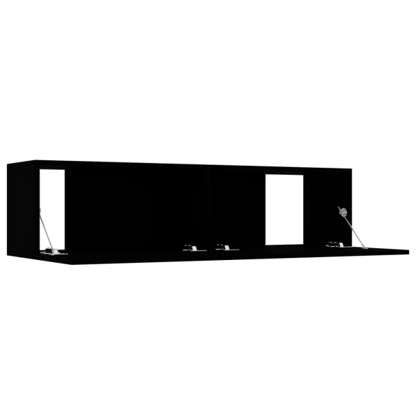 vidaXL TV-bänk svart 120x30x30 cm konstruerat trä Svart