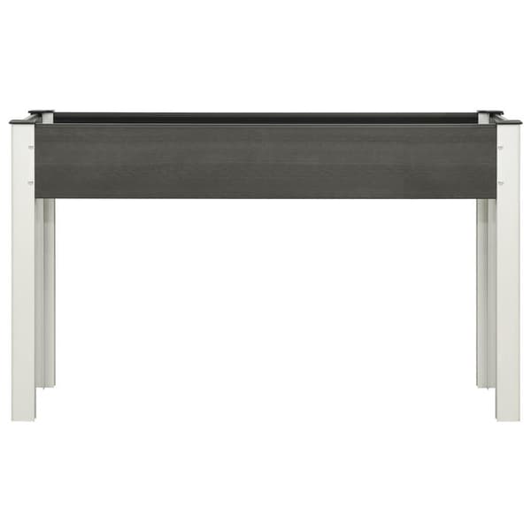 vidaXL Odlingslåda upphöjd grå 120x40x75 cm WPC Grå