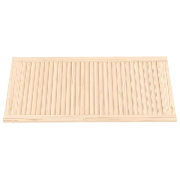 vidaXL Skåpluckor lamelldesign 2 st 99,3x49,4 cm massiv furu Brun