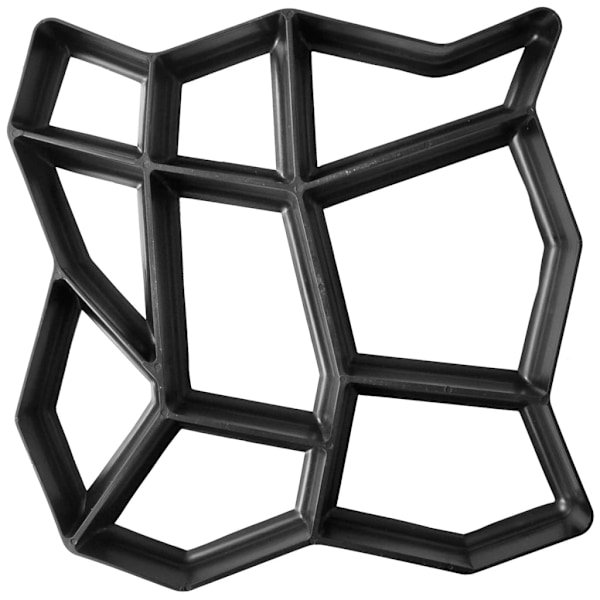 vidaXL Form för gångväg 42 x 4 cm Set of 2 Svart