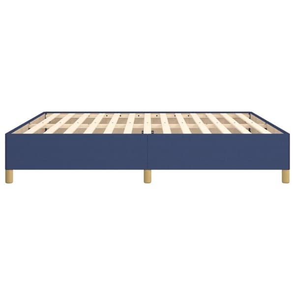 vidaXL Sängram blå 160x200 cm tyg Blå