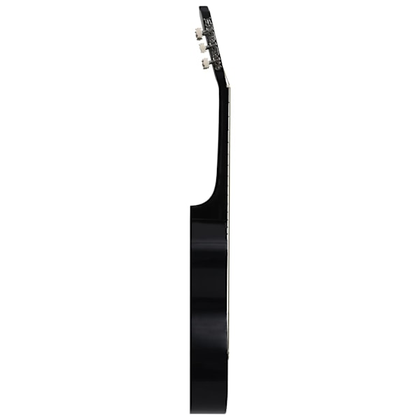 vidaXL Westerngitarr med cutaway 6 strängar svart 38" Svart