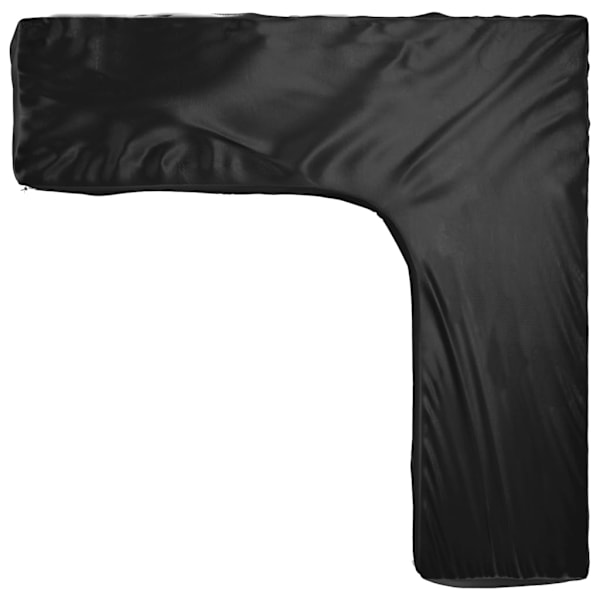 vidaXL Överdrag för utemöbler 20 ölj. 300x300x90cm L-format Svart