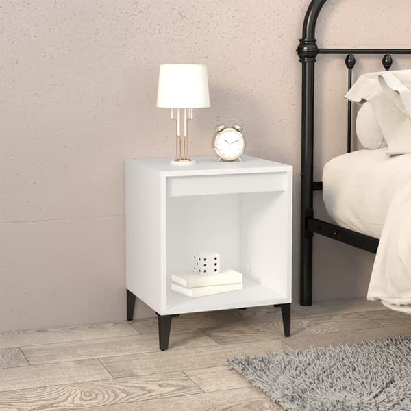 vidaXL Sängbord 2 st vit 40x35x50 cm Vit