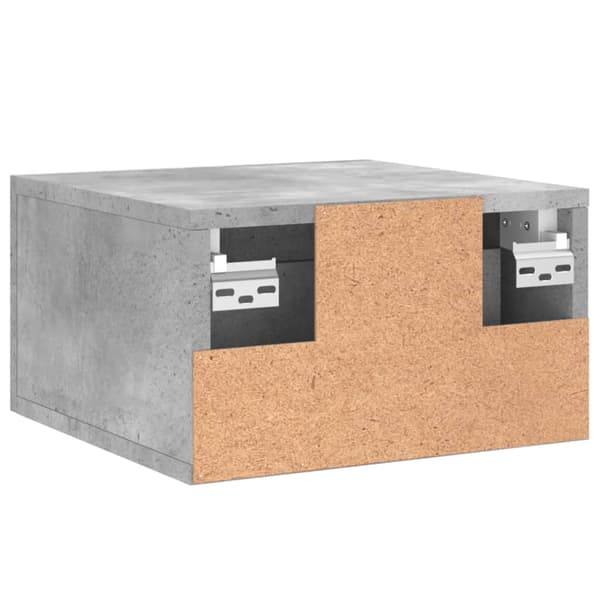 vidaXL Väggmonterade sängbord 2 st betonggrå 35x35x20 cm Grå