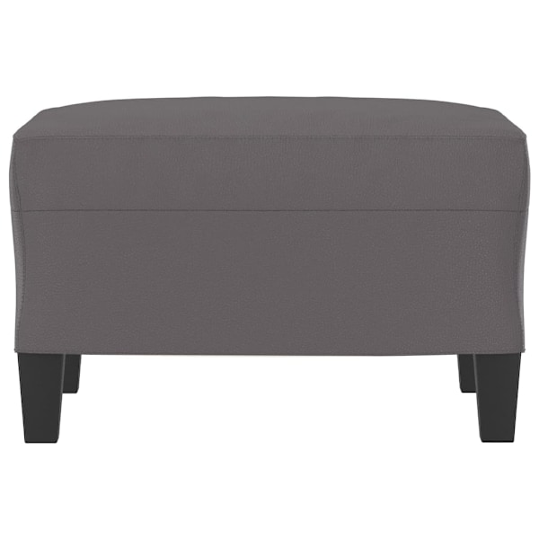 vidaXL Fotpall grå 60x50x41 cm konstläder Grå