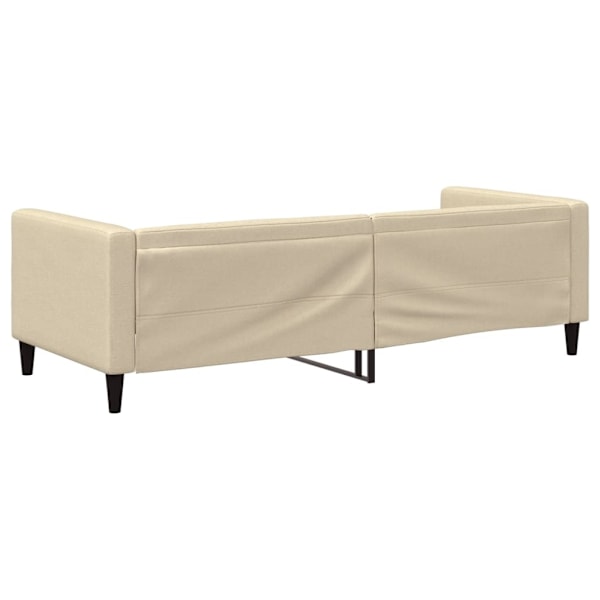 vidaXL Dagbädd gräddvit 80x200 cm tyg Kräm