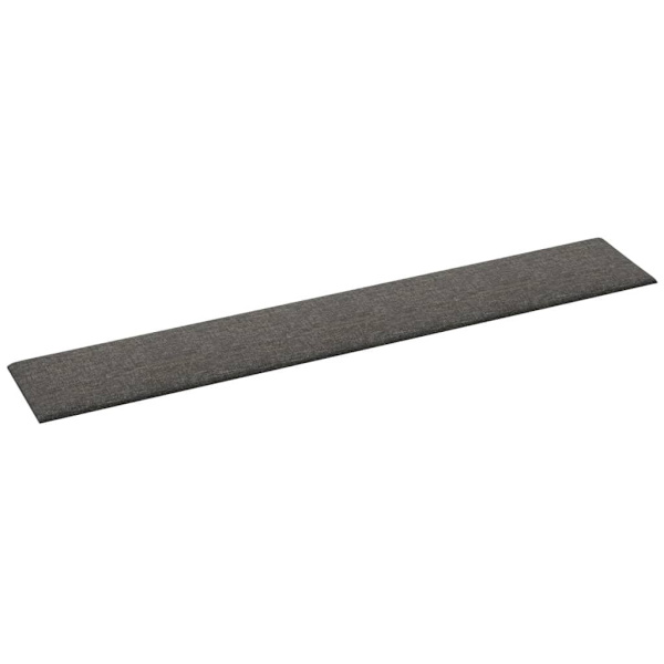 vidaXL Väggpaneler 12 st mörkgrå 90x15 cm tyg 1,62 m² Grå