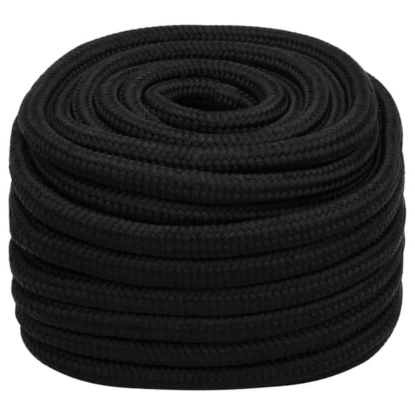 vidaXL Rep svart 20 mm 100 m polyester art