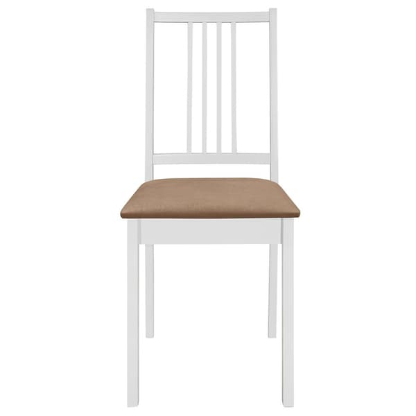 vidaXL Matgrupp 5 delar MDF vit Vit