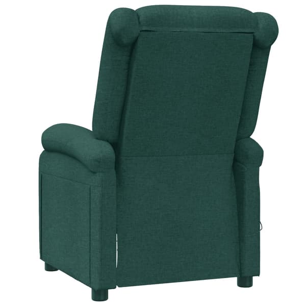 vidaXL Massagefåtölj mörkgrön tyg Grön