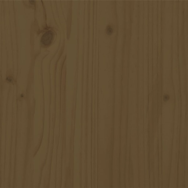 vidaXL Sängram honungsbrun massiv furu 100x200 cm enkelsäng Brun