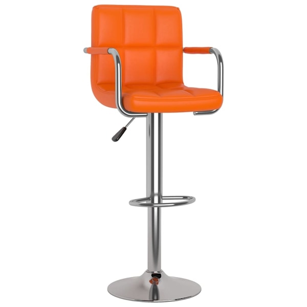 vidaXL Barstolar 2 st orange konstläder Orange