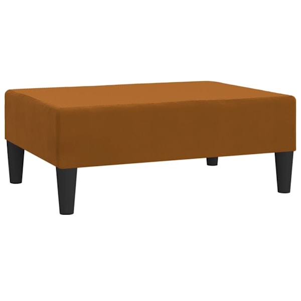 vidaXL Fotpall brun 78x56x32 cm sammet Brun