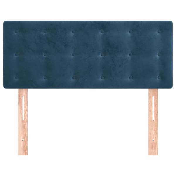 vidaXL Sänggavel mörkblå 90x5x78/88 cm sammet Blå
